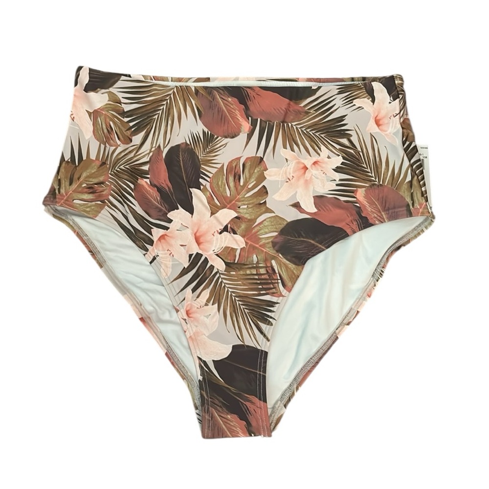 OLD NAVY Tropical Floral High Waist Bikini Bottoms, size M
